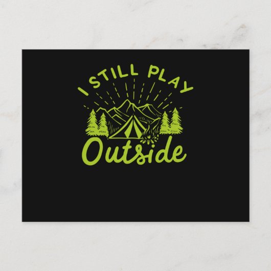 Camping Campfire Zent Postkarte (Vorderseite)