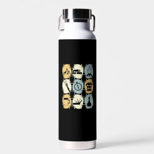 Camping - Camping-Ausrüstung Retro Trinkflasche