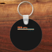 Camping Camping Caravan Rv Trailer Retro Vintag Schlüsselanhänger (Vorderseite)