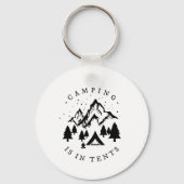 Camping - Camping in Zehnteln Schlüsselanhänger (Vorderseite)