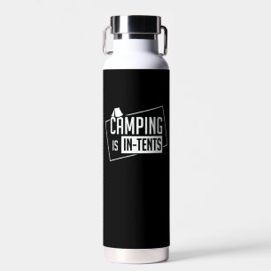 Camping - Camping ist in Zelten  Trinkflasche