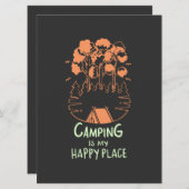 Camping - Camping ist mein glücklicher Ort (Vorne/Hinten)