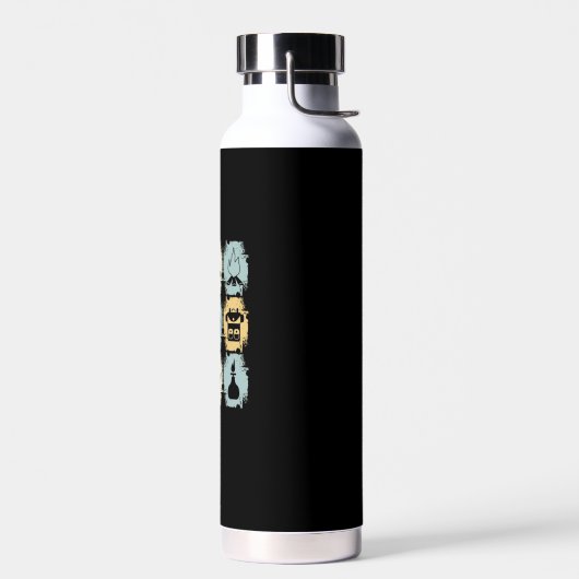 Camping - Camping Stuff Retro Trinkflasche (Links)