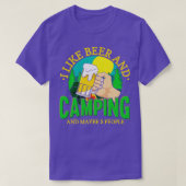 Camping Camping und Bier T-Shirt (Design vorne)