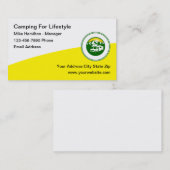 Camping Campingplatz Visitenkarte (Vorne/Hinten)