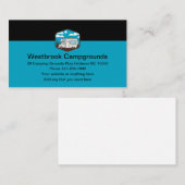 Camping Campings Moderne Visitenkarten Visitenkarte (Vorne/Hinten)