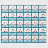 Camping Canoe Weihnachtsgeschenk Geschenkpapier (Flach)