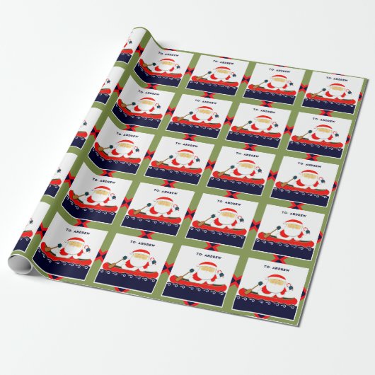 Camping Canoe Weihnachtsgeschenk Wrapping Paper Geschenkpapier (Ungerollt)