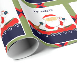 Camping Canoe Weihnachtsgeschenk Wrapping Paper Geschenkpapier