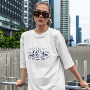 Camping Caravan Deutscher Text T-Shirt