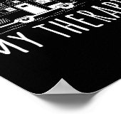 Camping Caravan My Therapist  Poster (Ecke)