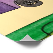 Camping caravans poster (Ecke)