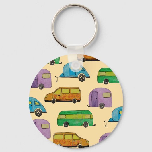 Camping caravans schlüsselanhänger (Vorderseite)