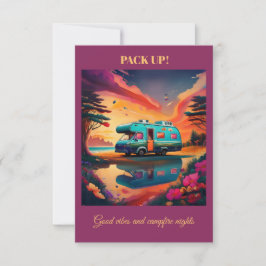 Camping Card: Outdoor Adventure Note Card Dankeskarte