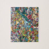 Camping Cartoon Jigsaw Puzzle (Vertikal)