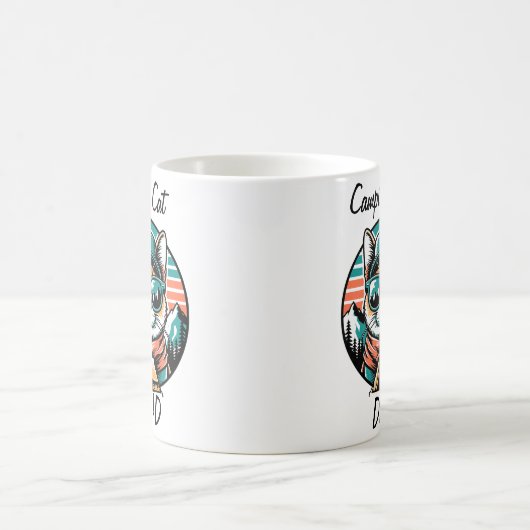 Camping Cat Vater Kaffeetasse (Mittel)
