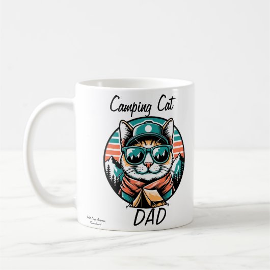 Camping Cat Vater Kaffeetasse (Links)