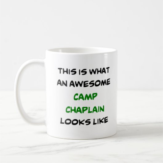 Camping Chaplain, phantastisch Kaffeetasse (Links)