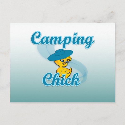 Camping Chick #3 Postkarte (Vorderseite)
