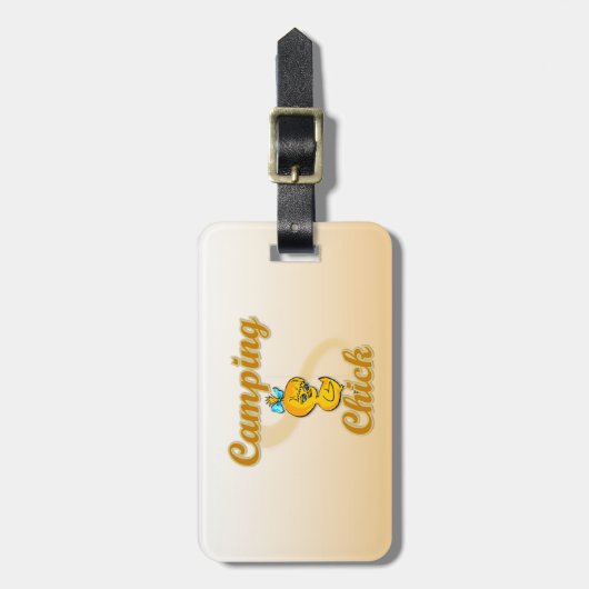 Camping Chick Gepäckanhänger (Vorderseite vertikal)