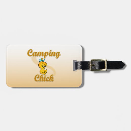 Camping Chick Gepäckanhänger (Vorderseite horizontal)