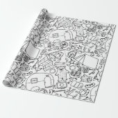 Camping Color Me Wrapper Geschenkpapier (Ungerollt)