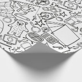 Camping Color Me Wrapper Geschenkpapier (Ecke)