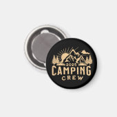 Camping Crew 2025 Camping Fan Camping Magnet (Vorderseite/Rückseite)