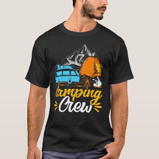 Camping Crew Camper Van T-Shirt (Vorderseite)