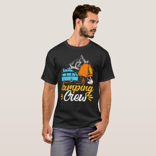 Camping Crew Camper Van T-Shirt (Vorne ganz)