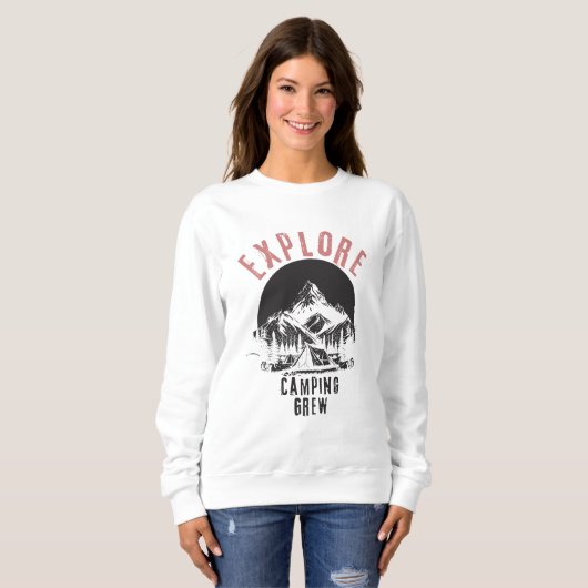Camping Crew Campingplatz Lover Sweatshirt (Vorne ganz)