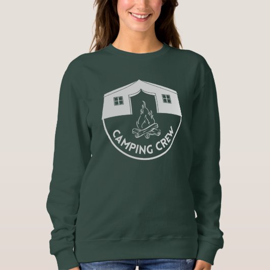 Camping Crew Cool Camp Liebhaber Design Sweatshirt (Vorderseite)