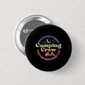 Camping-Crew Familie Freunde Mädchen Kinder Kleink Button (Vorne & Hinten)