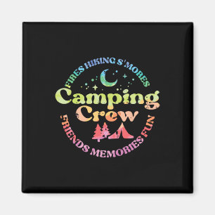 Camping-Crew Familie Freunde Mädchen Kinder Kleink Magnet