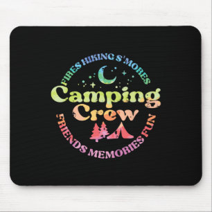 Camping-Crew Familie Freunde Mädchen Kinder Kleink Mousepad