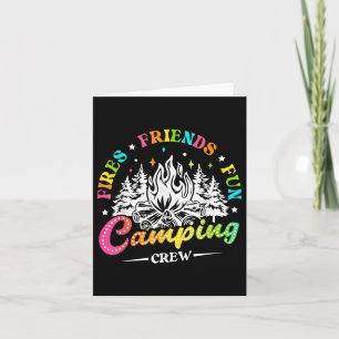 Camping Crew Fires Friends Fun Summer Vibes Camper Karte