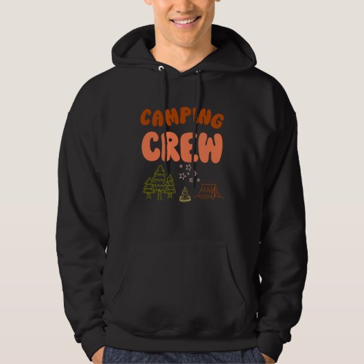 Camping Crew  For Family Camping Trip Retro New Ca Hoodie (Vorderseite)