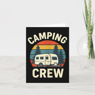 Camping Crew Graphic for Outdoor Adventure Fans Karte