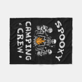 Camping Crew Halloween Camping Skeleton Campingpla Fleecedecke (Vorderseite (Horizontal))