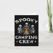 Camping Crew Halloween Camping Skeleton Campingpla Karte (Vorderseite)