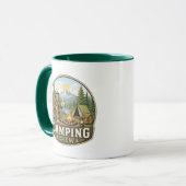 Camping-Crew-Kaffeetasse - Camping-Mannschaft! Tasse (Vorderseite Links)