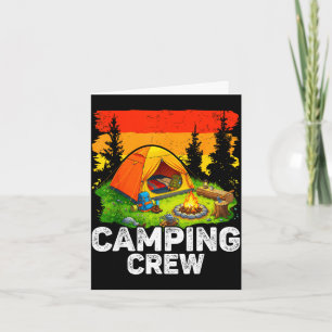 Camping-Crew-Kinder Familien-Camping passende Grup Karte