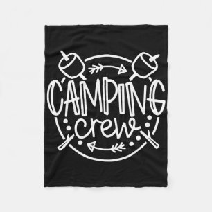Camping-Crew Lagerfeuer Sommercamp Urlaub Familie Fleecedecke