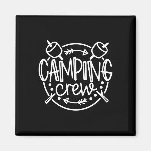Camping-Crew Lagerfeuer Sommercamp Urlaub Familie  Magnet
