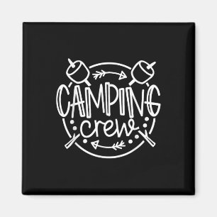 Camping-Crew Lagerfeuer Sommercamp Urlaub Familie  Magnet