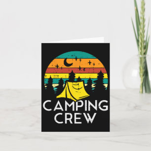 Camping Crew Niedlich Camper Boys Girls Kinder Jug Karte