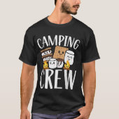 Camping Crew Niedlich S'mores Marshmallow Campfire T-Shirt (Vorderseite)