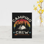 Camping Crew Retro Camper Karte (Gelbe Blume)