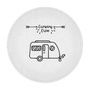 Camping crew schneidebrett