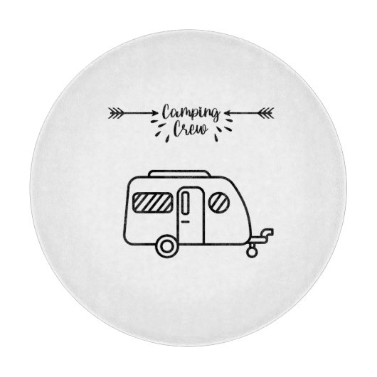 Camping crew schneidebrett (Vorderseite)